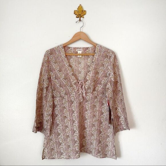 Vintage Polo Jeans Co. Folklore Paisley print Tunic Large NWT - Picture 1 of 5